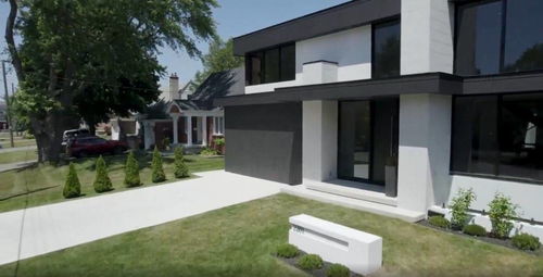 綠樹(shù)成蔭中的簡(jiǎn)約別墅小屋